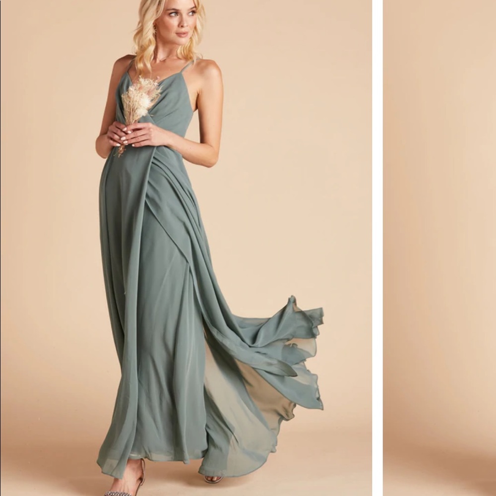Birdy Grey KAIA DRESS bridesmaid 
CHIFFON SEA GLASS size XL
